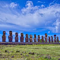 Buy canvas prints of Easter Island Moai by Tracey Turner