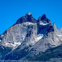 Buy canvas prints of Los Torres Mountain Peaks, Chile by Tracey Turner