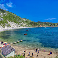 Buy canvas prints of Lulworth Cove in Dorset by Tracey Turner