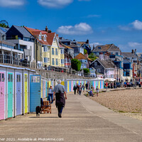 Buy canvas prints of Lyme Regis Beach Huts by Tracey Turner