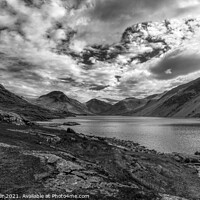 Buy canvas prints of WastWater in Monochrome by Tracey Turner