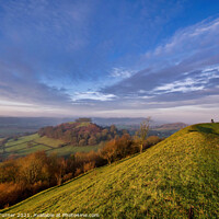 Buy canvas prints of View to Downham Hill in Dursley by Tracey Turner