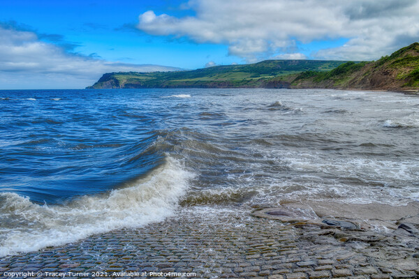 'Tides in!' Slipway View at Robin Hood's Bay Picture Board by Tracey Turner