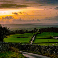 Buy canvas prints of Dales Sunset by Jim Day