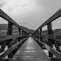 Buy canvas prints of Black and White Bridge by Jim Day