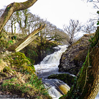 Buy canvas prints of Waterfall on the River Doe by Jim Day