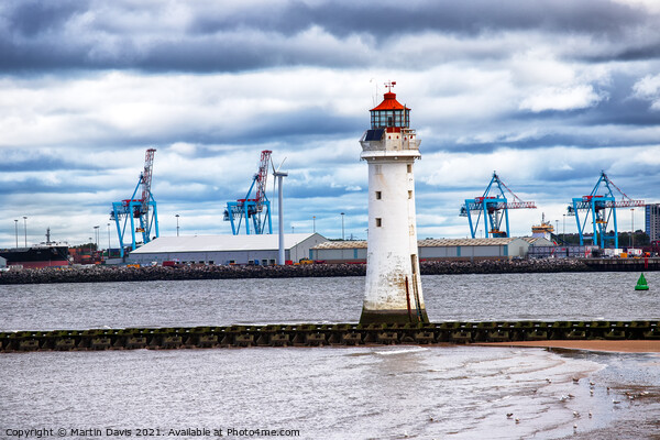 Perch Rock Lighthouse, River Mersey Picture Board by Martin Davis