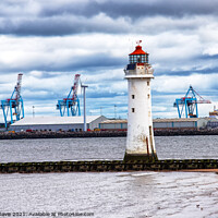 Buy canvas prints of Perch Rock Lighthouse, River Mersey by Martin Davis