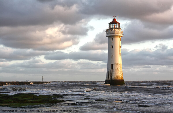 Perch Rock Lighthouse Picture Board by Martin Davis