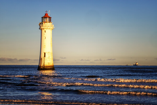 Perch Rock Lighthouse II Picture Board by Martin Davis