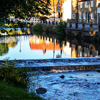 Buy canvas prints of River Leven at Great Ayton by Martin Davis