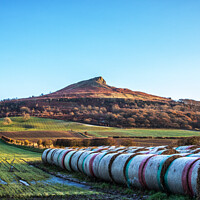 Buy canvas prints of Roseberry Topping and Bales by Martin Davis