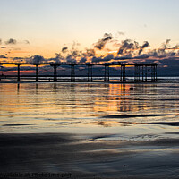 Buy canvas prints of Saltburn Pier at Sunset by Martin Davis