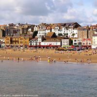 Buy canvas prints of Scarborough seafront. by john hill