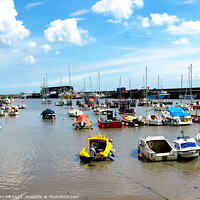 Buy canvas prints of Bridlington Harbour in Yorkshire by john hill