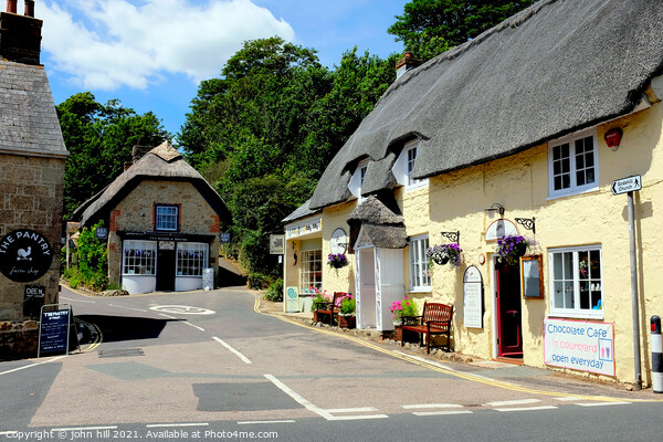 Vlliage thatch at Godshill on the Isle of Wight, UK. Picture Board by john hill