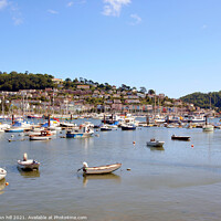 Buy canvas prints of River Dart at Dartmouth in Devon. by john hill
