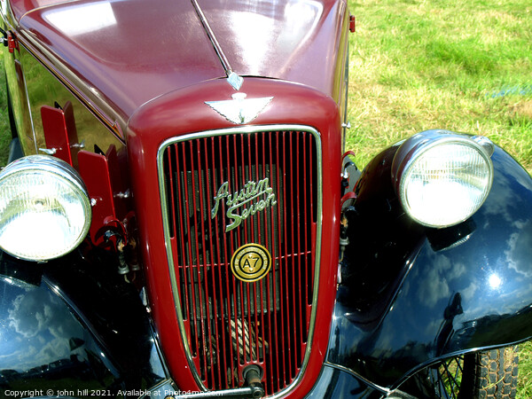 1930's Austin Seven Ruby front. Picture Board by john hill
