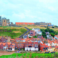 Buy canvas prints of Old Town of Whitby in North Yorkshire by john hill