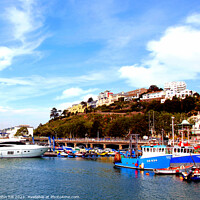 Buy canvas prints of Torquay on the English Riviera. by john hill