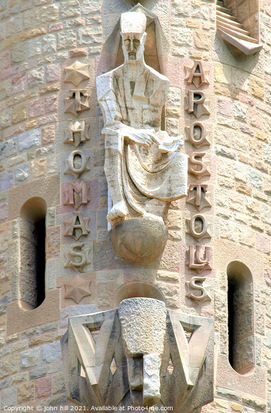Sculpture on La Sagrada Familia in Spain. Picture Board by john hill