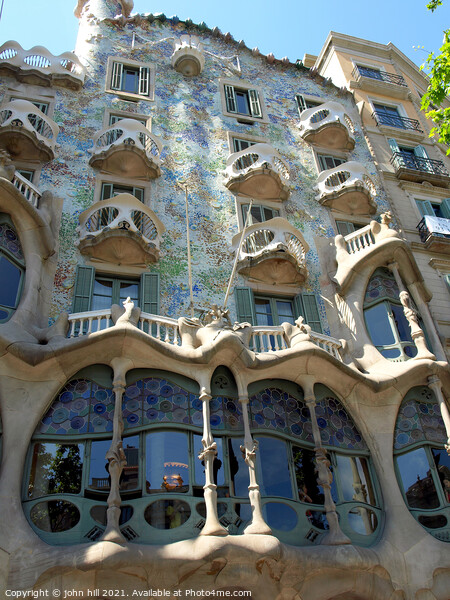 Casa Batllo at Barcelona in Spain. Picture Board by john hill