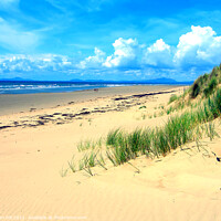 Buy canvas prints of Sand Dunes at Gwynedd in Wales. by john hill