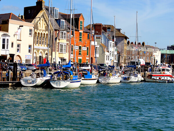 Moored yachts at Weymouth in Dorset. Picture Board by john hill