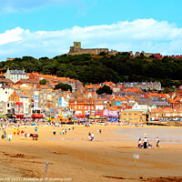 Buy canvas prints of Scarborough in North Yorkshire. by john hill