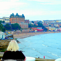 Buy canvas prints of Scarborough in North Yorkshire. by john hill