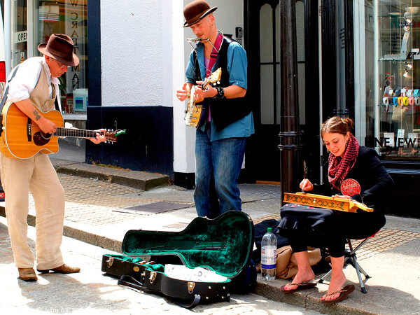 Jazz trio of buskers. Picture Board by john hill