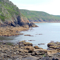 Buy canvas prints of North cornish coast at Cape Cornwall. by john hill