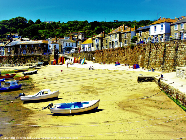 Mousehole in Cornwall. Picture Board by john hill