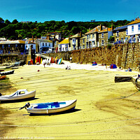 Buy canvas prints of Mousehole in Cornwall. by john hill