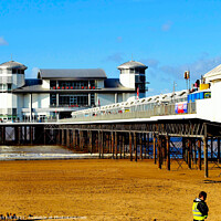 Buy canvas prints of New pier, Weston Super Mare, Somerset.  by john hill