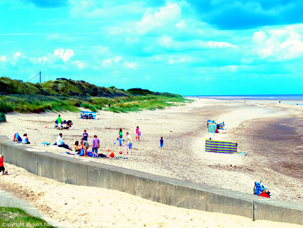 A day by the sea in Lincolnshire.  Picture Board by john hill
