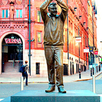 Buy canvas prints of Brian Clough statue at Nottingham by john hill
