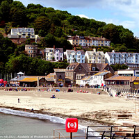 Buy canvas prints of Looe beach, Cornwall. by john hill