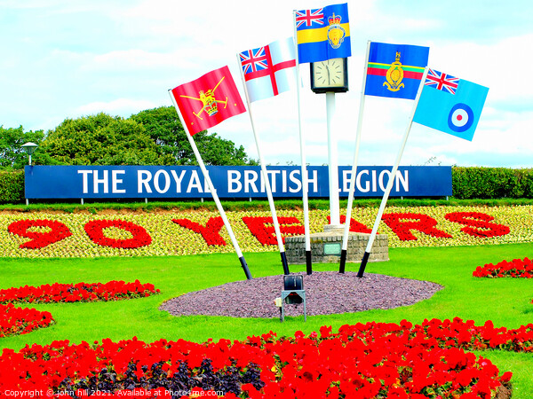 British Legion Anniversary at Plymouth Hoe, 2011. Picture Board by john hill