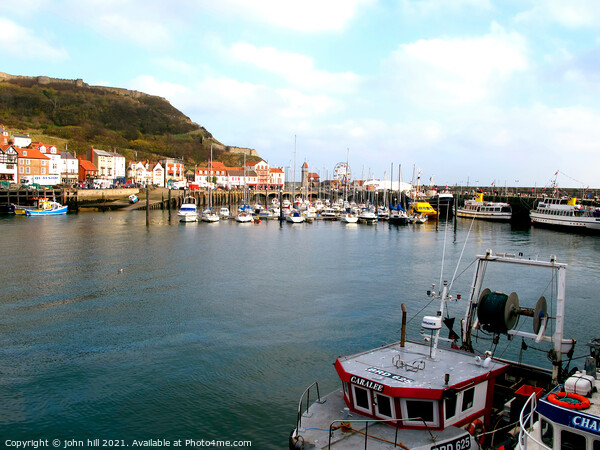 The Harbour, Scarborough, Yorkshire. Picture Board by john hill