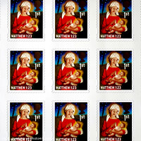 Buy canvas prints of 2012  Christmas  Stamps by john hill