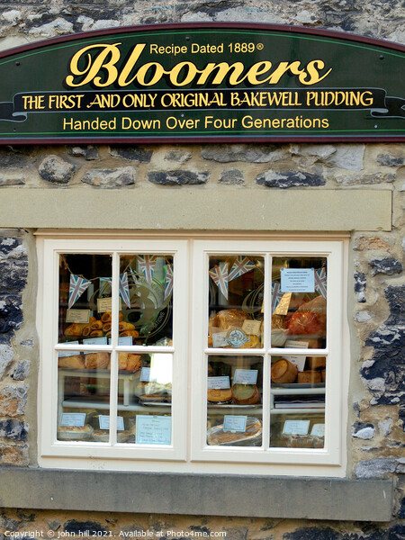 Original Bakewell pudding shop. Picture Board by john hill