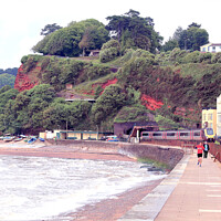 Buy canvas prints of Dawlish Seafront. by john hill