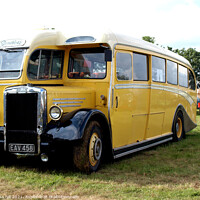 Buy canvas prints of Vintage Leyland coach. by john hill