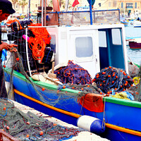 Buy canvas prints of Maltese Fisherman. by john hill