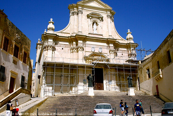 Citadel church at Gozo in Malta Picture Board by john hill