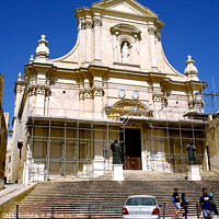 Buy canvas prints of Citadel church at Gozo in Malta by john hill