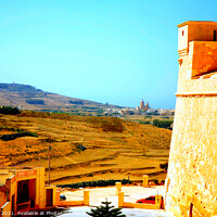 Buy canvas prints of Citadel, Victoria, Gozo, Malta. by john hill