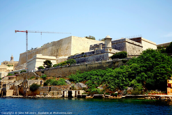 Fortifications at Valletta, Malta. Picture Board by john hill