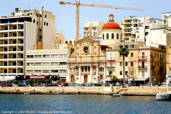 Sliema, Malta. Picture Board by john hill